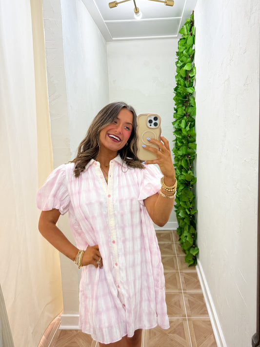 Baylor babydoll dress with pockets