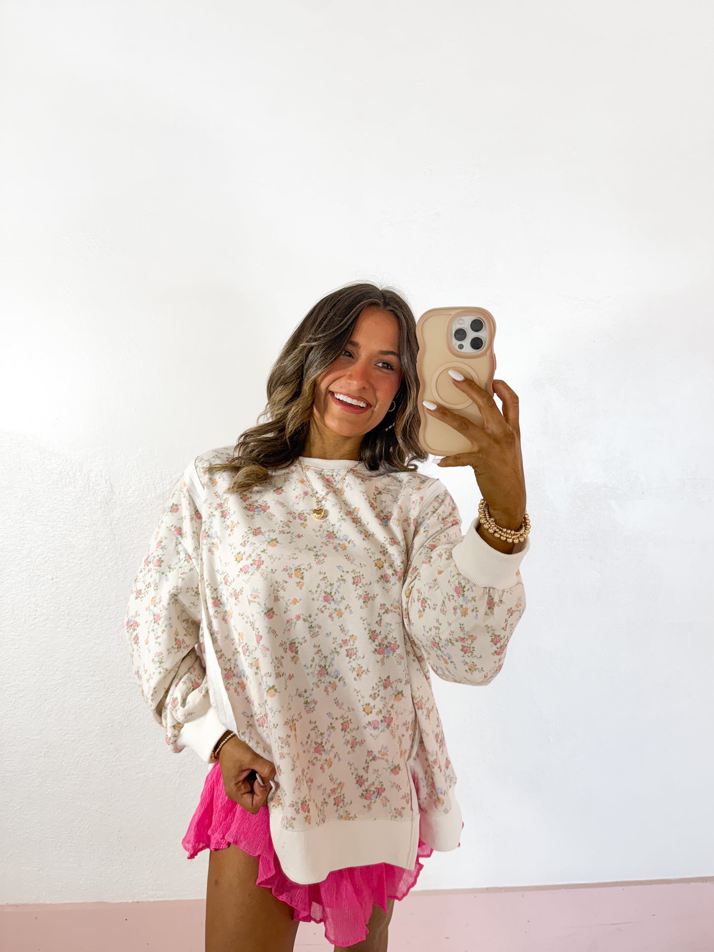 Ditsy floral sweatshirt