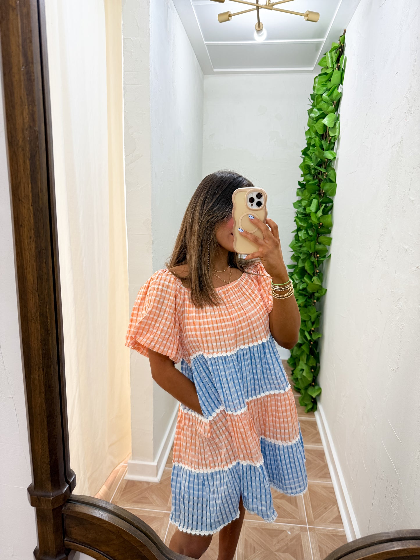 Auburn mini dress w pockets