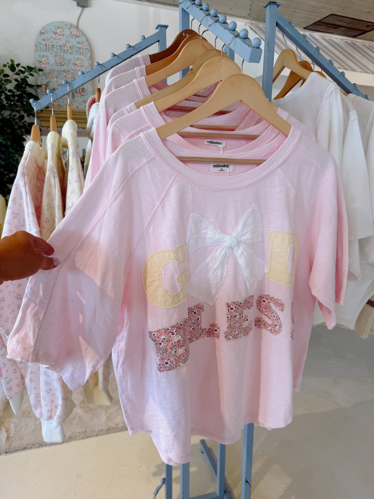 God bless patchwork top