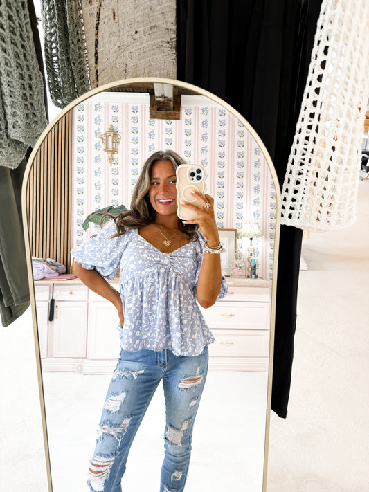 Harper babydoll blouse