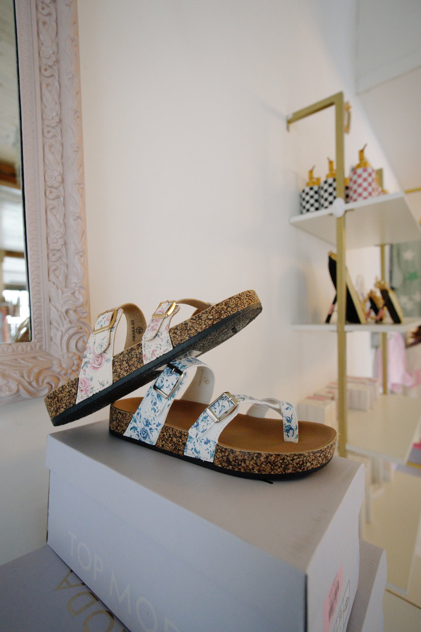 floral sandals