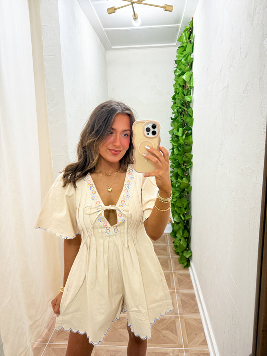 Fila scallop romper