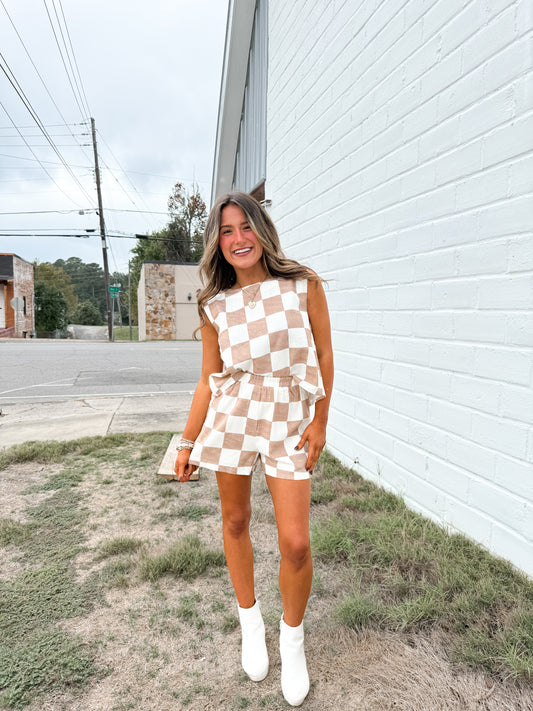 checkered set