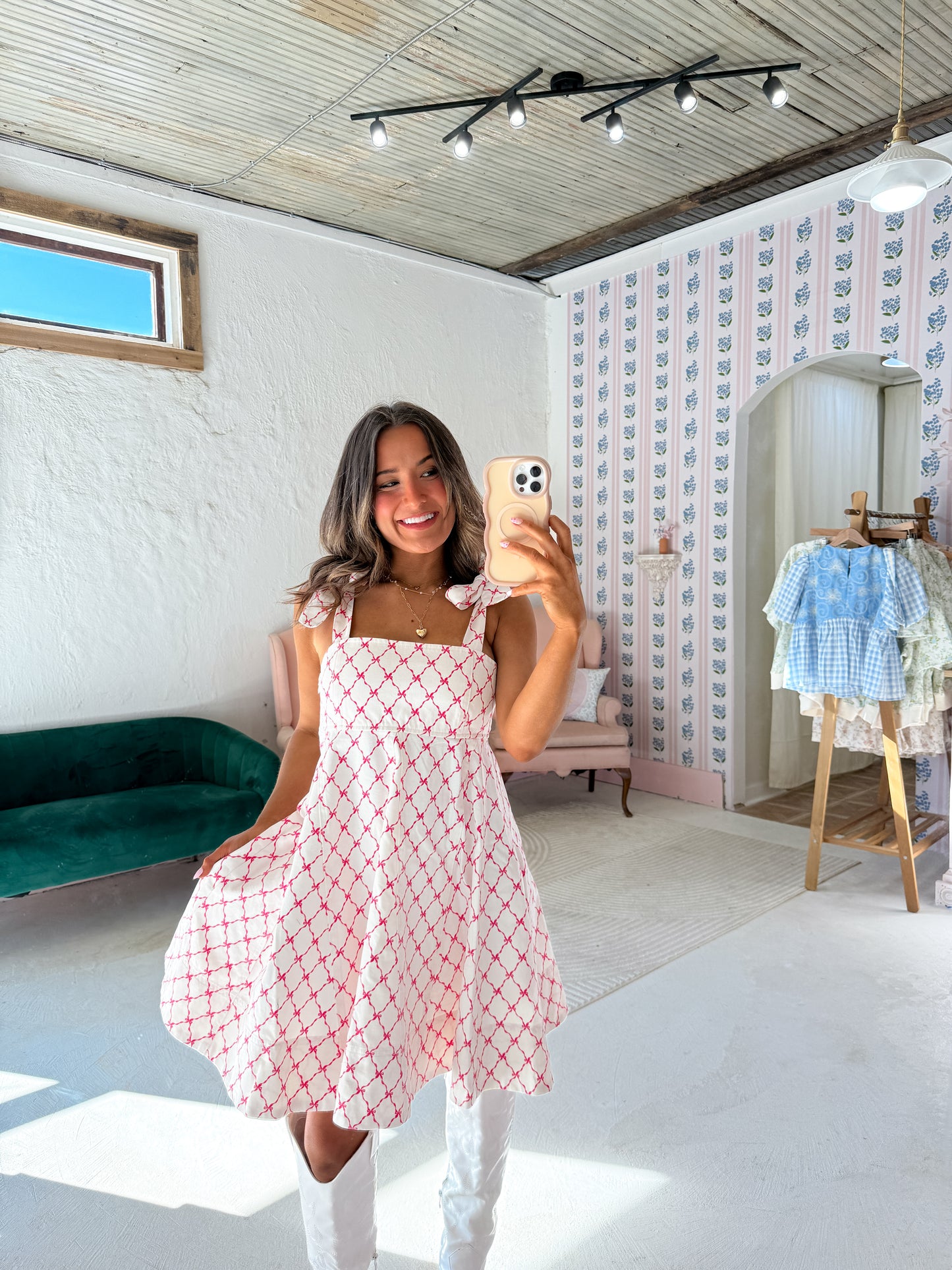 Dallas denim tie dress