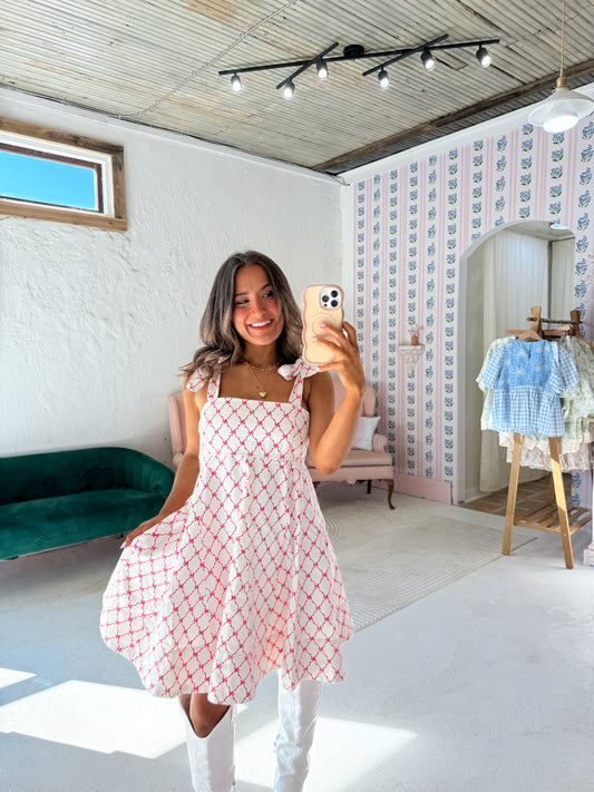 Dallas denim tie dress