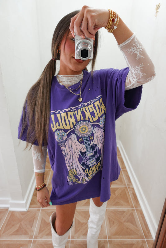 Rock n roll graphic tee