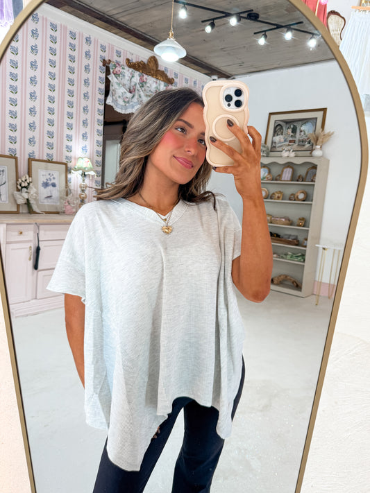 grey waffle top