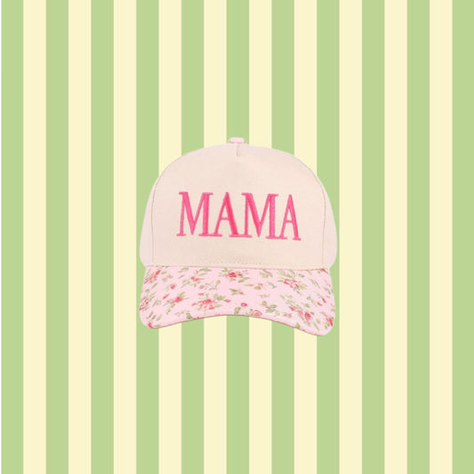 mama floral hat