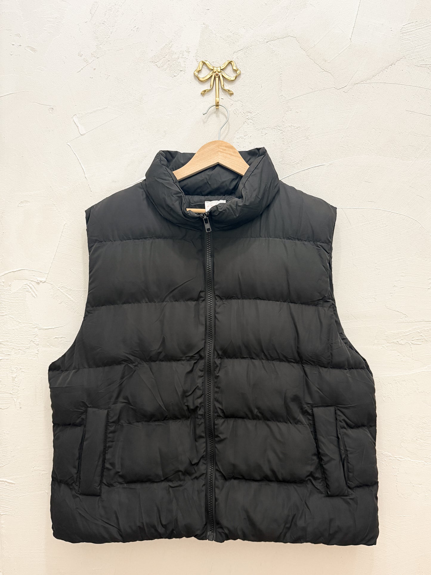 long puffer vest | curvy