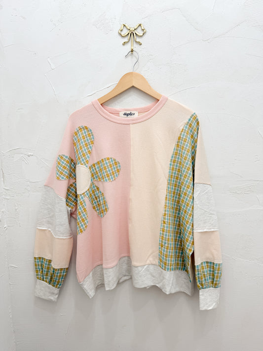 Daisy patchwork top | curvy