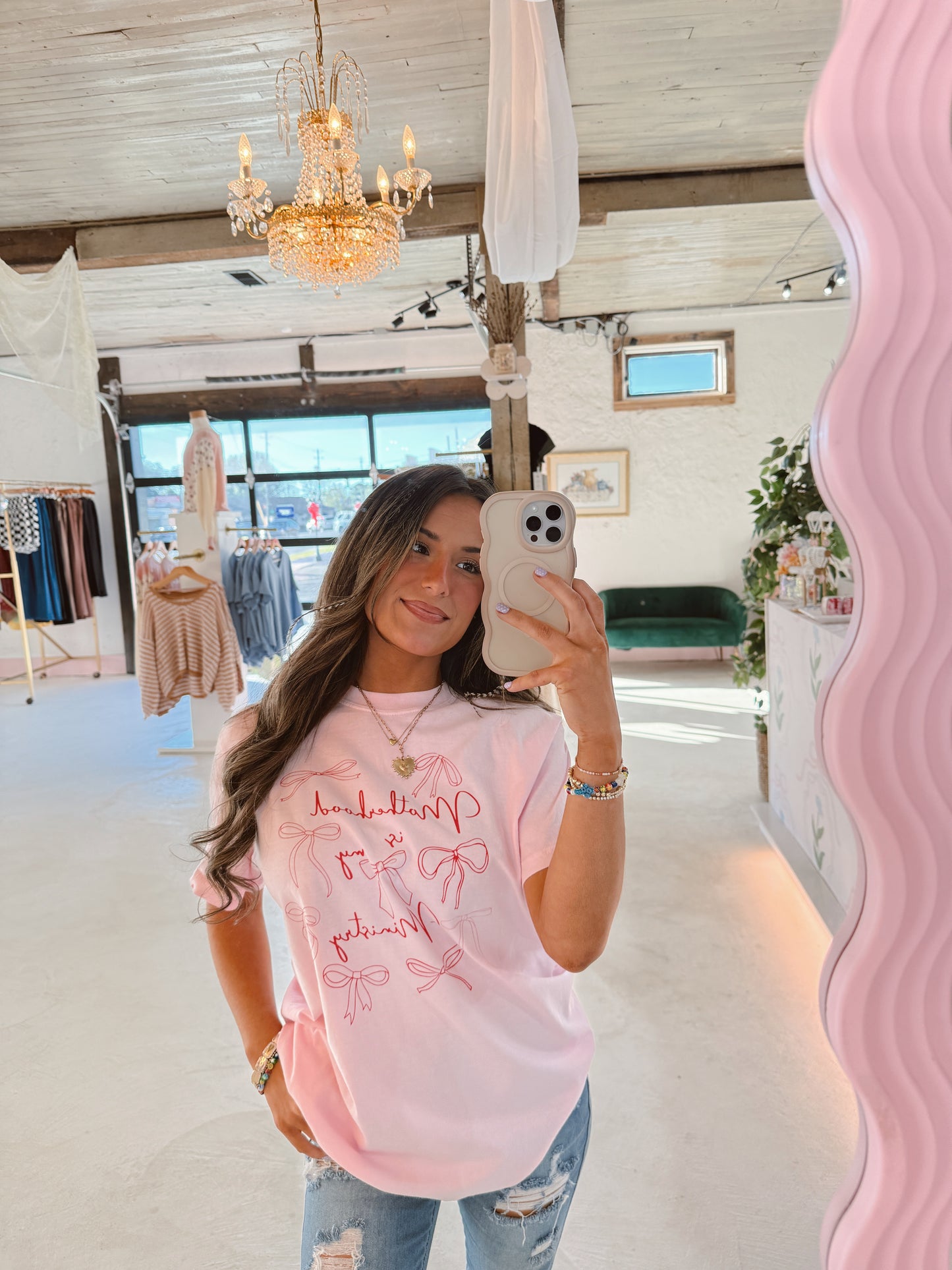 motherhood is my ministry tee