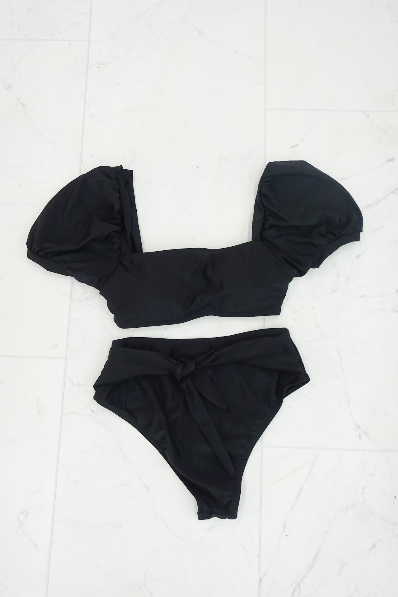 black padded bikini