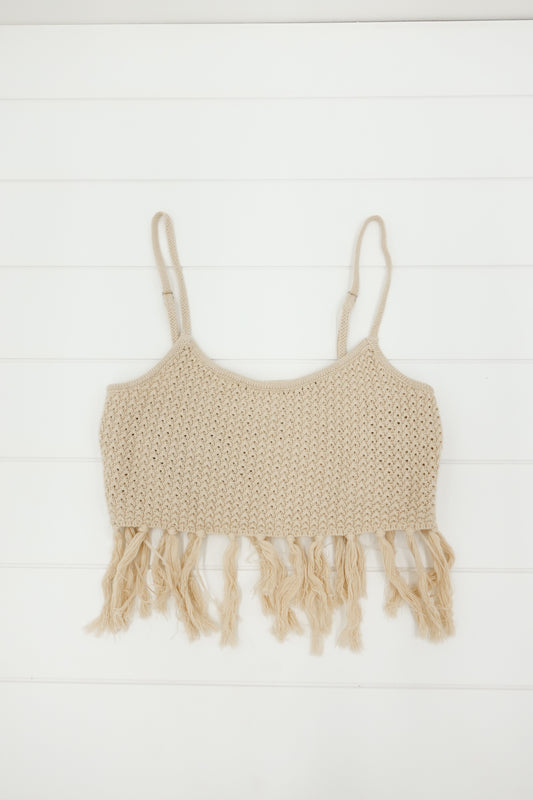 beach town knit top